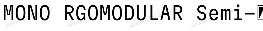 MONO RGOMODULAR Semi字体转换